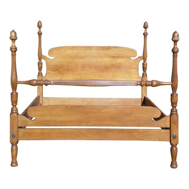 Vintage Ethan Allen Baumritter Early American Maple Full Double Poster