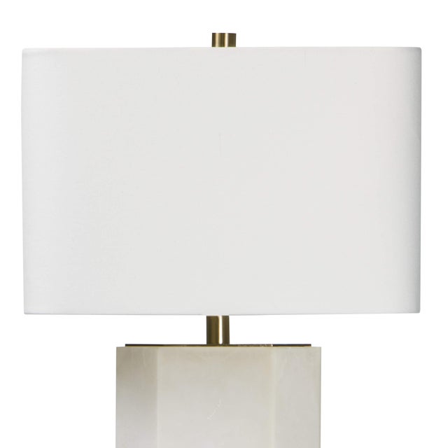 Transitional Regina Andrew Grace Alabaster Table Lamp For Sale - Image 3 of 5