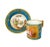 19th Century French Blue Ground Porcelain Cup & Saucer For Sale - Image 9 of 9