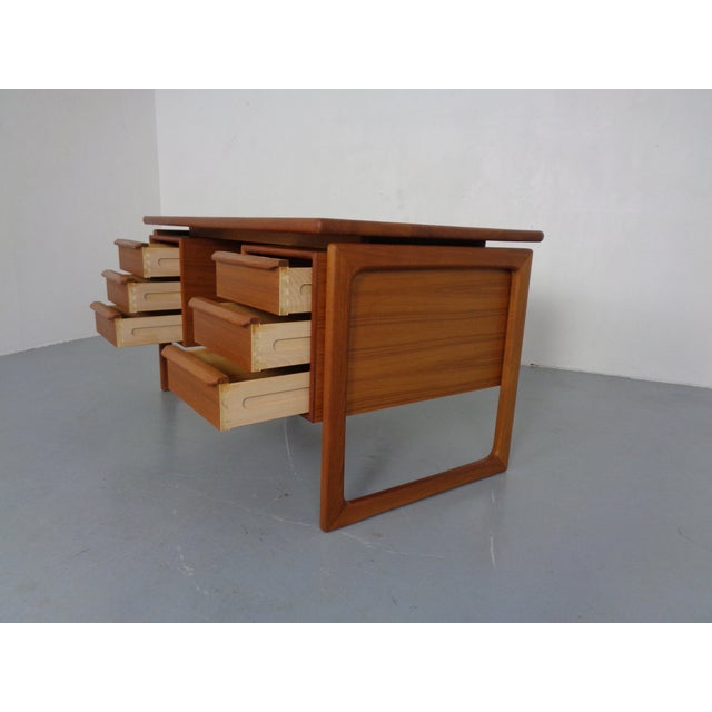 Brown Danish Teak Desk from Gasvig GV Møbler, 1960s For Sale - Image 8 of 17