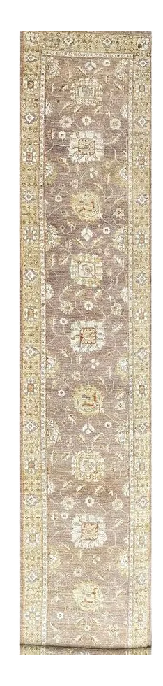 1990s Handwoven Pakistani Style Runner Rug 3x16