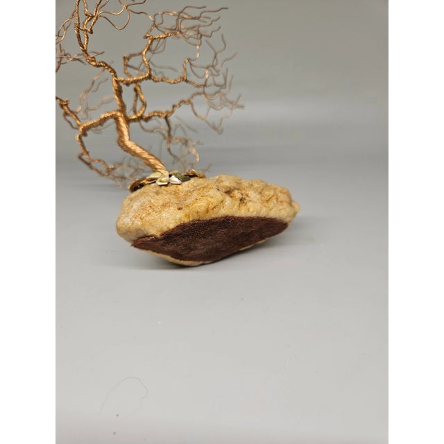 1970s Copper Art Wire Tree of Life Sculpture For Sale - Image 5 of 5