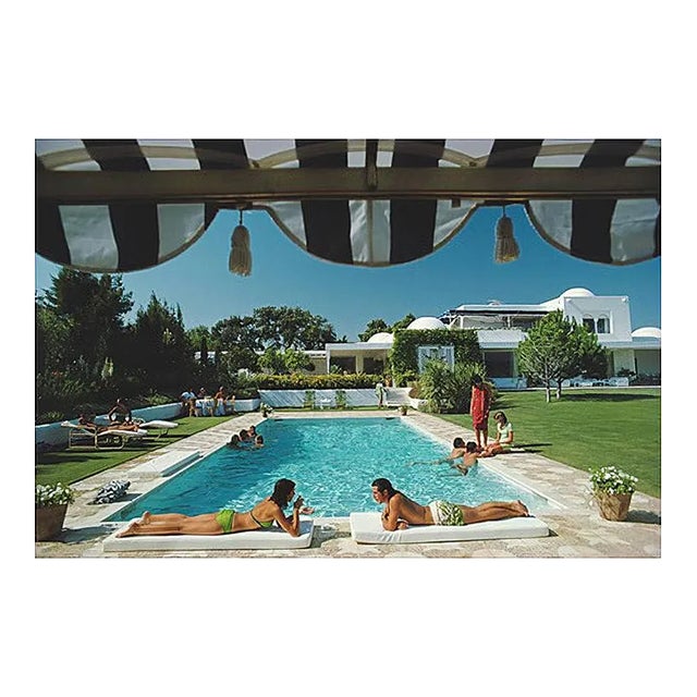 Pool in Sotogrande Slim Aarons Estate Print, 1975 For Sale