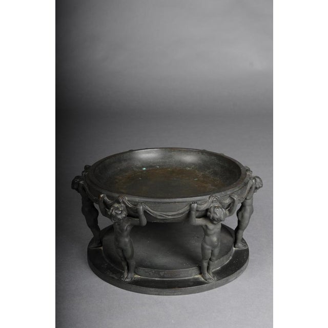 Large antique solid bronze centerpiece bowl, signed Anton Grath (1881-1955) High-quality, solid bronze bowl. Very heavy...