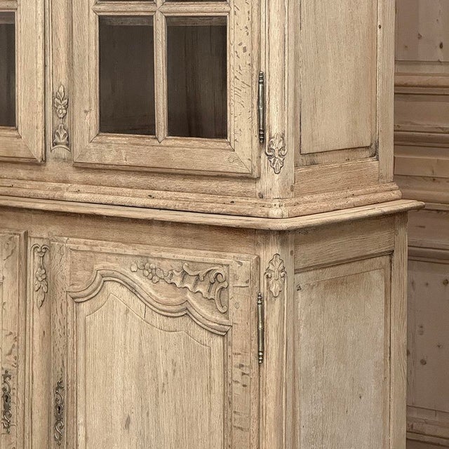 19th Century French Louis XIV Two-Tiered Bookcase ~ China Buffet For Sale - Image 17 of 18