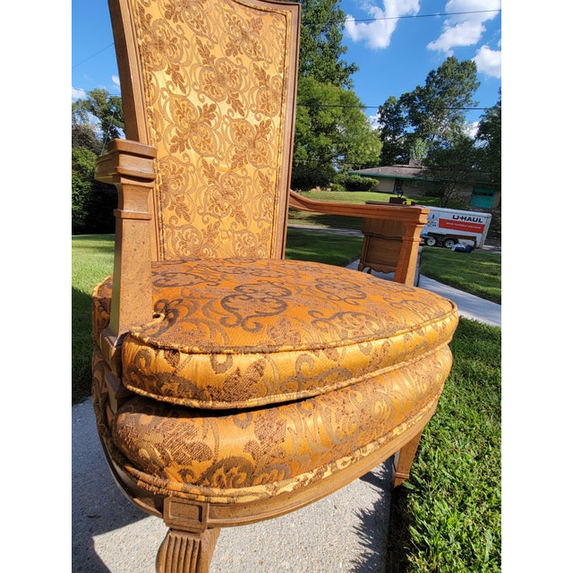 1960s Statesville Chair Co. Louis XVI High Backed Arm Chairs For Sale In Baltimore - Image 6 of 18