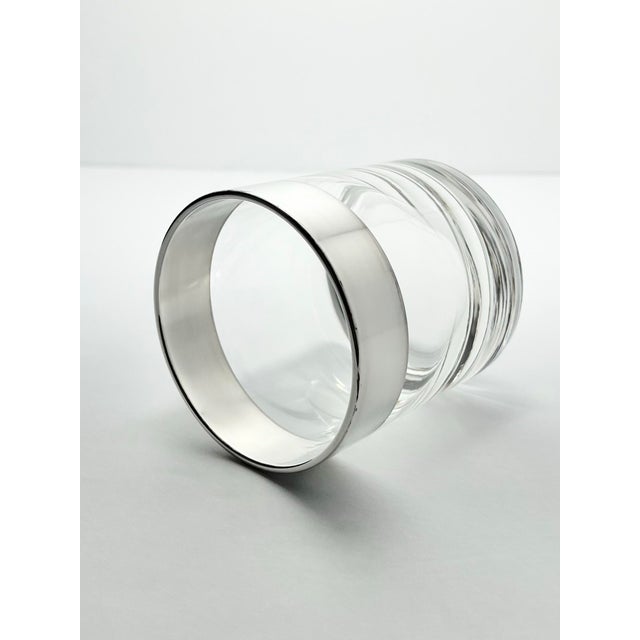 1950s Dorthy Thorpe Silver Band Old Fashioned Cocktail Glasses - Set of 6 For Sale In Dallas - Image 6 of 6