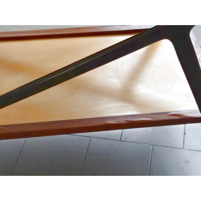 Vintage Rolling Bar Cart in Mahogany and Varnished Wood, 1950s For Sale - Image 12 of 17