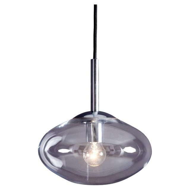 Glass Lens-Shaped Pendants from Kinkeldey, Germany, 1970s For Sale - Image 11 of 11