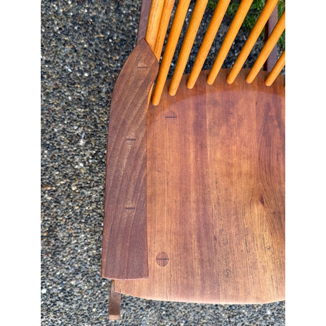 Vintage Thomas Moser Windsor Style Cherry Rocking Chair 1991 | Chairish
