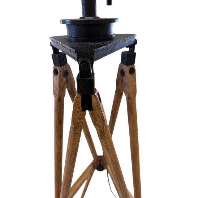 Ralph Lauren Home Ralph Lauren Large Tripod Quincy Floor Lamp For Sale - Image 4 of 12