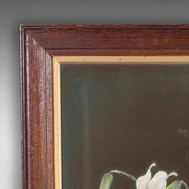 1910s Antique Edwardian English Hand Painted Framed Panel For Sale - Image 4 of 9