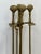 Vintage Brass Clam Shell Fireplace Tool Set - 5 Pieces For Sale - Image 4 of 12