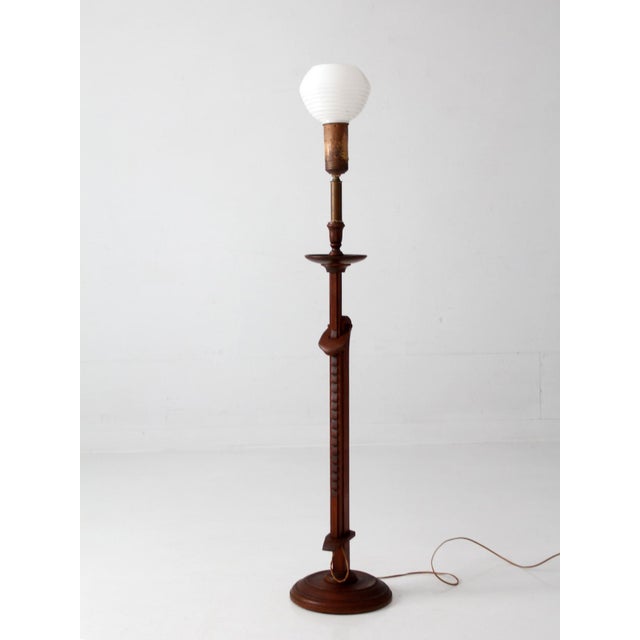 Antique Arts & Crafts Adjustable Floor Lamp For Sale - Image 4 of 18