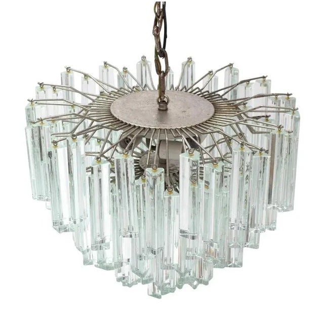 Mid-Century Modern Mid-Century Modern Round Camer Chandelier For Sale - Image 3 of 9