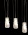 Murano glass chrome light pendants set of 3 by zonca voghera height 97 cm width 16 cm depth 16 cm features 1 light...