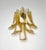Glass Vintage Italian Murano Wall Lights with Caramel Lattimo Glass Petals in the Manner of Mazzega, 1990, Set of 2 For Sale - Image 7 of 18