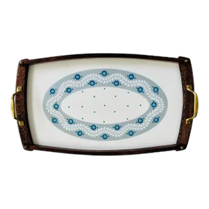 1907 Art Nouveau Ceramic Serving Tray by Christian Neureuther