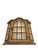 1950s Vintage Walnut and Glass Wall Hanging Display Cabinet, 1950s For Sale - Image 5 of 12