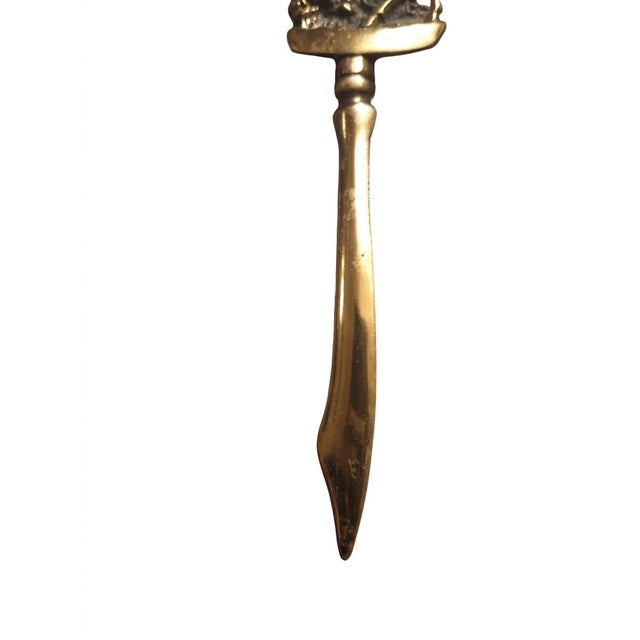 English Vintage Cast Brass "Dick Turpin" Highwayman Letter Opener – British Motif For Sale - Image 3 of 5
