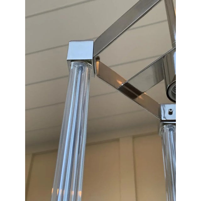 Chrome & Glass Pendant Light For Sale - Image 11 of 12