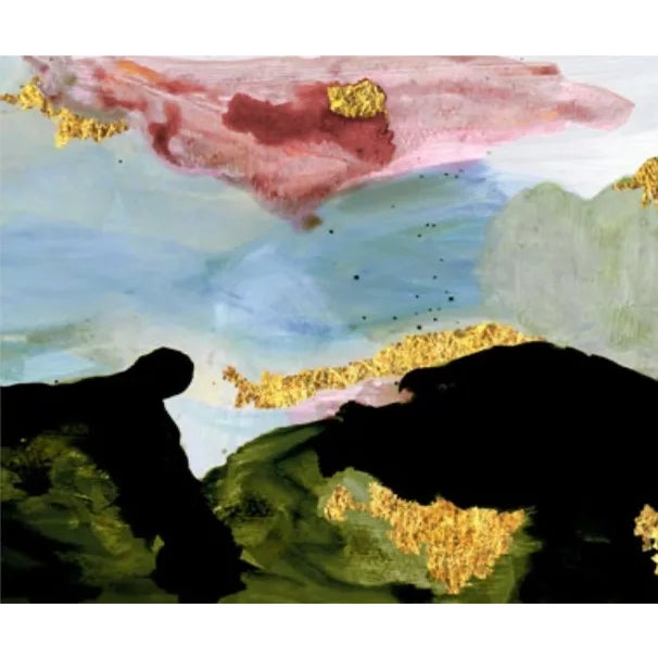 Abstract Blush of Spring by ZBC House, Unframed Art Print, 24x20 For Sale - Image 3 of 3