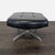 Vintage Heywood-Wakefield Mid Century Modern Black Leather Lounge Chair & Ottoman For Sale - Image 11 of 18