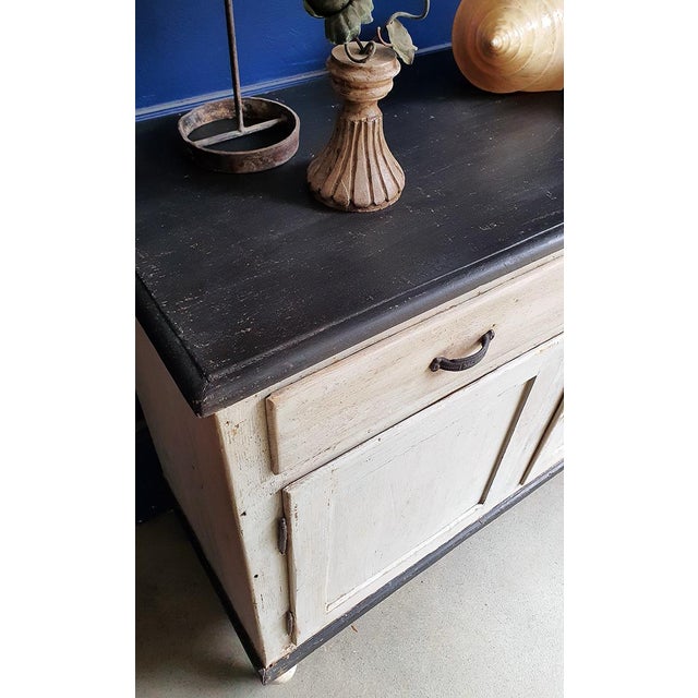 Rustic Antique Painted Rustic Sideboard, 1890s For Sale - Image 3 of 10