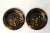 Black 19th-Century Lacquer Chinoiserie Gaming Plates / Coasters, a Pair For Sale - Image 8 of 8