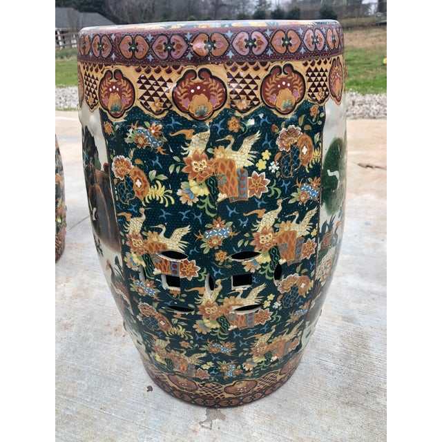 Late 20th Century Vintage Chinese Garden Stools A Pair Chairish
