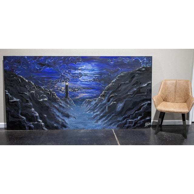 A Light in the Darkness, Original Painting For Sale In Atlanta - Image 6 of 7