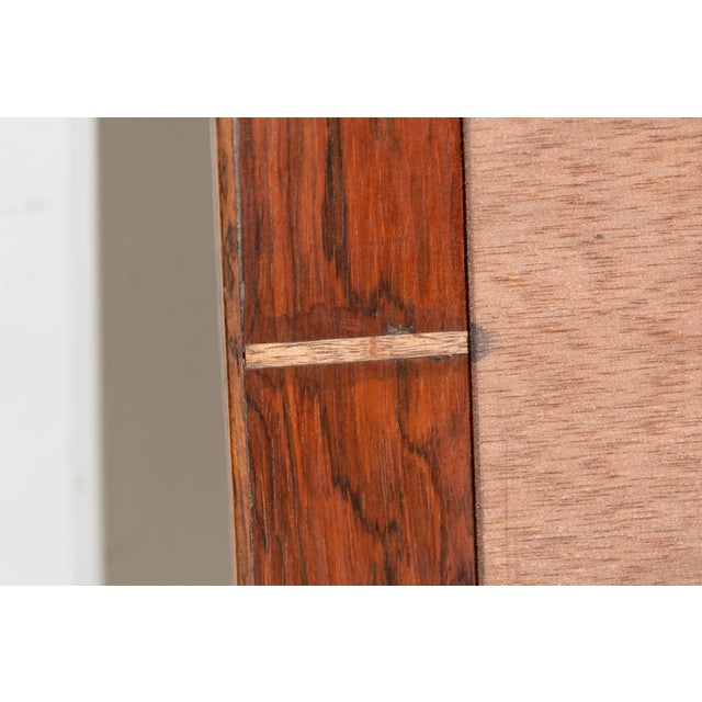 Brown Mid-Century Danish Rectangular Mirror, 1960 For Sale - Image 8 of 9