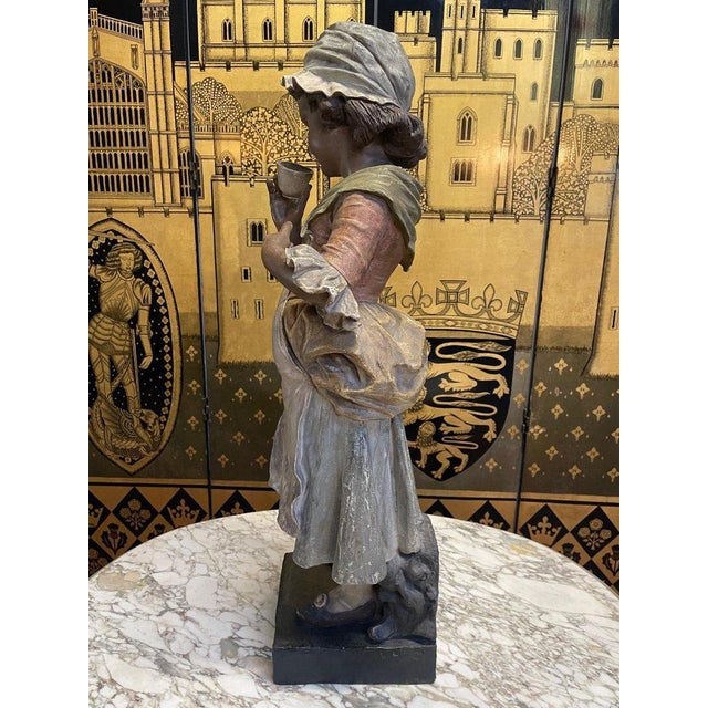 Little Farmer in Apron from Goldscheider For Sale - Image 3 of 9