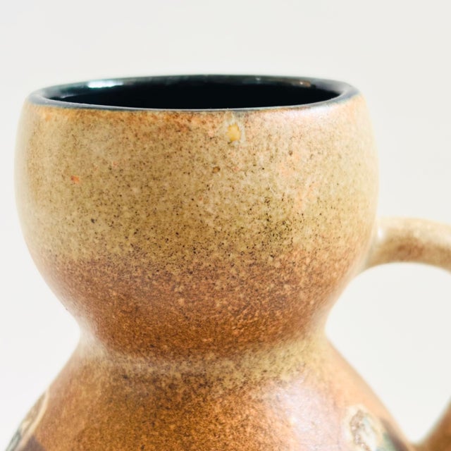 Ceramic Lapid Israel Pottery Vase With Handle For Sale - Image 7 of 10