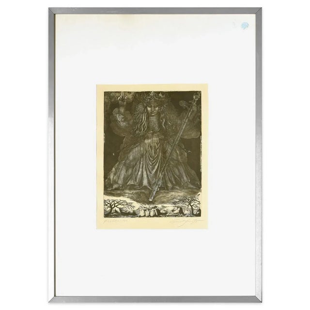 Samson, the Judge - Original Etching by Ernst Fuchs - 1960s 1960s For Sale - Image 3 of 4