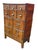 1900 - 1909 Rare 10 Drawer Antique Yawman and Erbe Mfg. Co. Oak Filing Cabinet With Brass Fittings C. 1900-1910 For Sale - Image 5 of 18