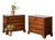 Rare Matched Pair 19th Century Oyster Cut Beside Chests For Sale