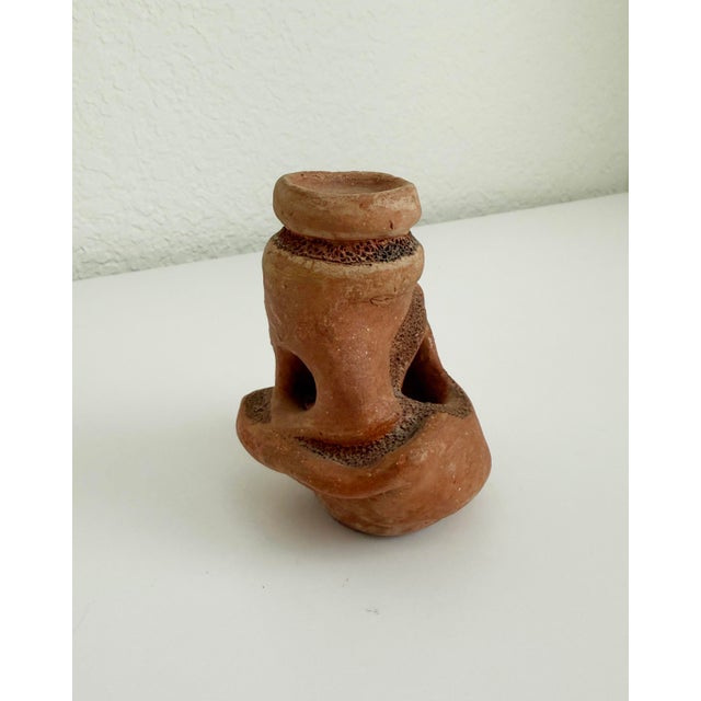 Mid 20th Century Biomorphic Studio Pottery Vase For Sale - Image 5 of 6
