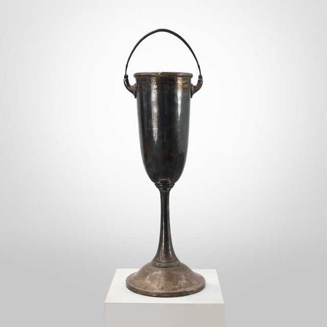 Art Deco Silvered Copper Champagne Bucket, France, 1910s For Sale - Image 14 of 14