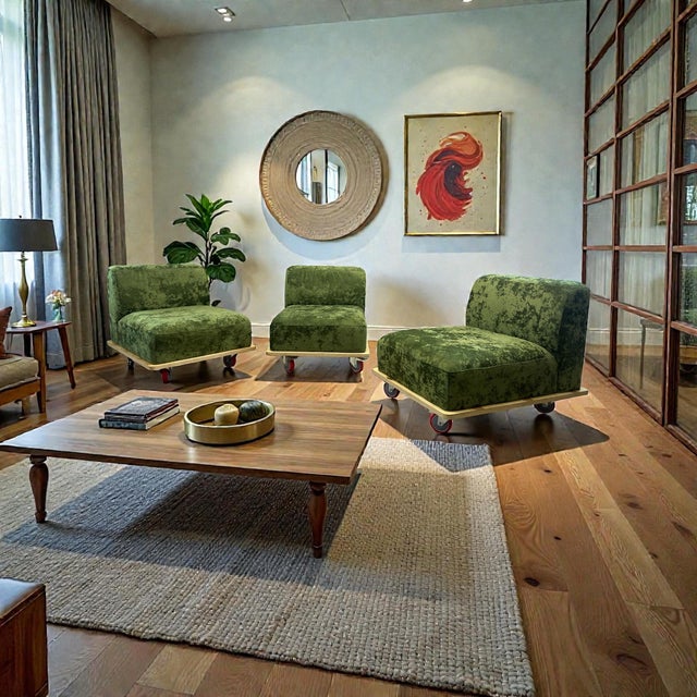 ✔ Dimensions one seater : Height: 70 cm (Seat height: 38 cm) Depth: 92 cm Width: 71 cm This piece has an attribution mark,...