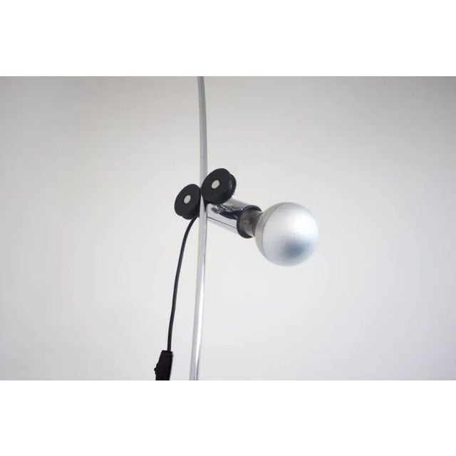 Molla lamp by Franca Stagi & Cesare Leonardi for Lumenform dating from the 70s. Chrome metal rod and finished with rubber...