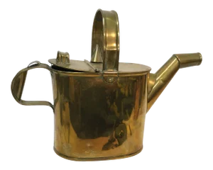 Antique Brass Watering Can From England