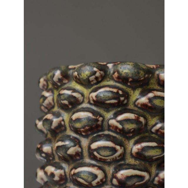 Royal Copenhagen Scandinavian Modern Solfatara Glazed No. 20702 Stoneware Cup attributed to Axel Salto for Royal Copenhagen, 1944 For Sale - Image 4 of 13