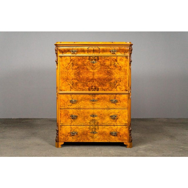 Secretary Desk Period & Style: Biedermeier - Mid-19th Century Features - Simple and practical piece of furniture with...