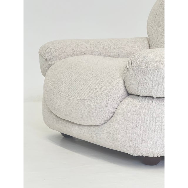 Beige Sapporo Chair in Crème Beige by Mario Marenco for Mobil Girgi, 1970s For Sale - Image 8 of 13