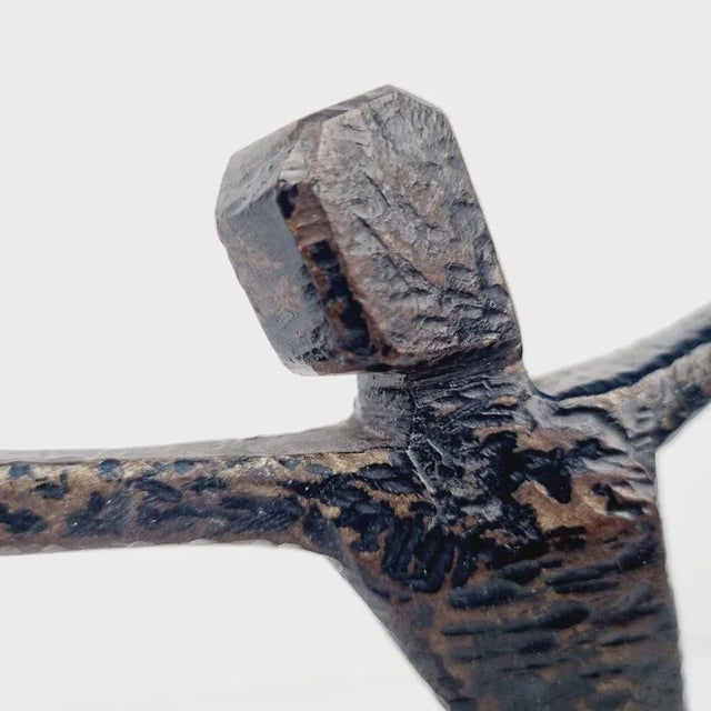 Painted Metal Fencer Figure, 1960s For Sale - Image 6 of 13