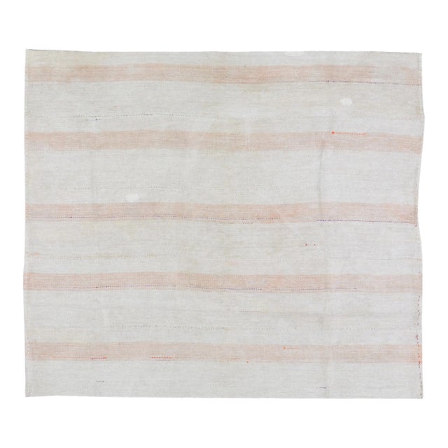 Vintage Turkish Flatweave Rug, 5'8''x6'6'' For Sale