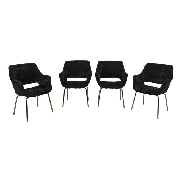 Kilta Armchairs by Olli Mannermaa for Juch Mobelfabrik, Germany, 1970s, Set of 4 For Sale