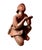 Terra Cotta Antique Terracotta Indian Couple Figures -Two Piece Set For Sale - Image 8 of 14
