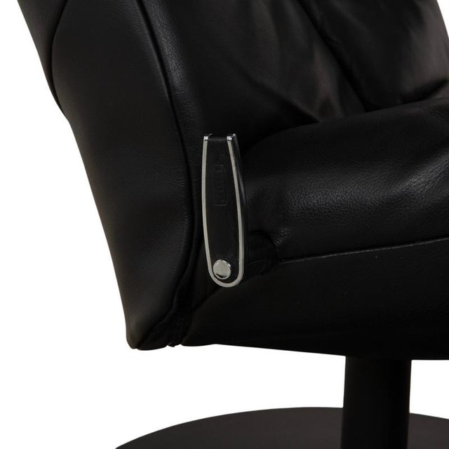 Animal Skin Symphony Armchair in Black Leather from Jori For Sale - Image 7 of 16